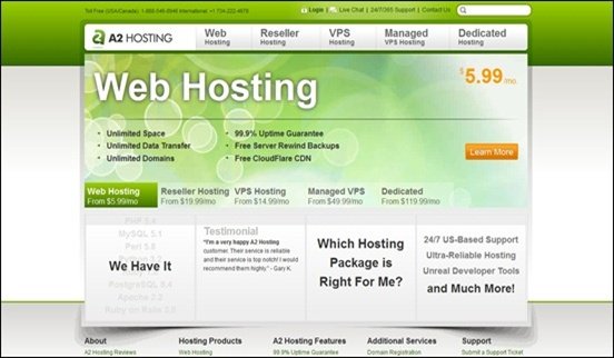 A2 Hosting Word Press Hosting Service Provider